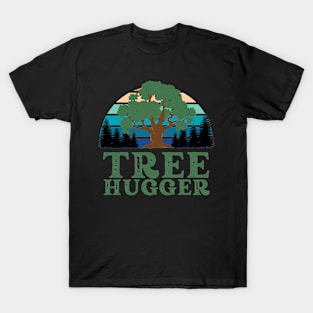 Tree Hugger Retro - Earth Day T-Shirt